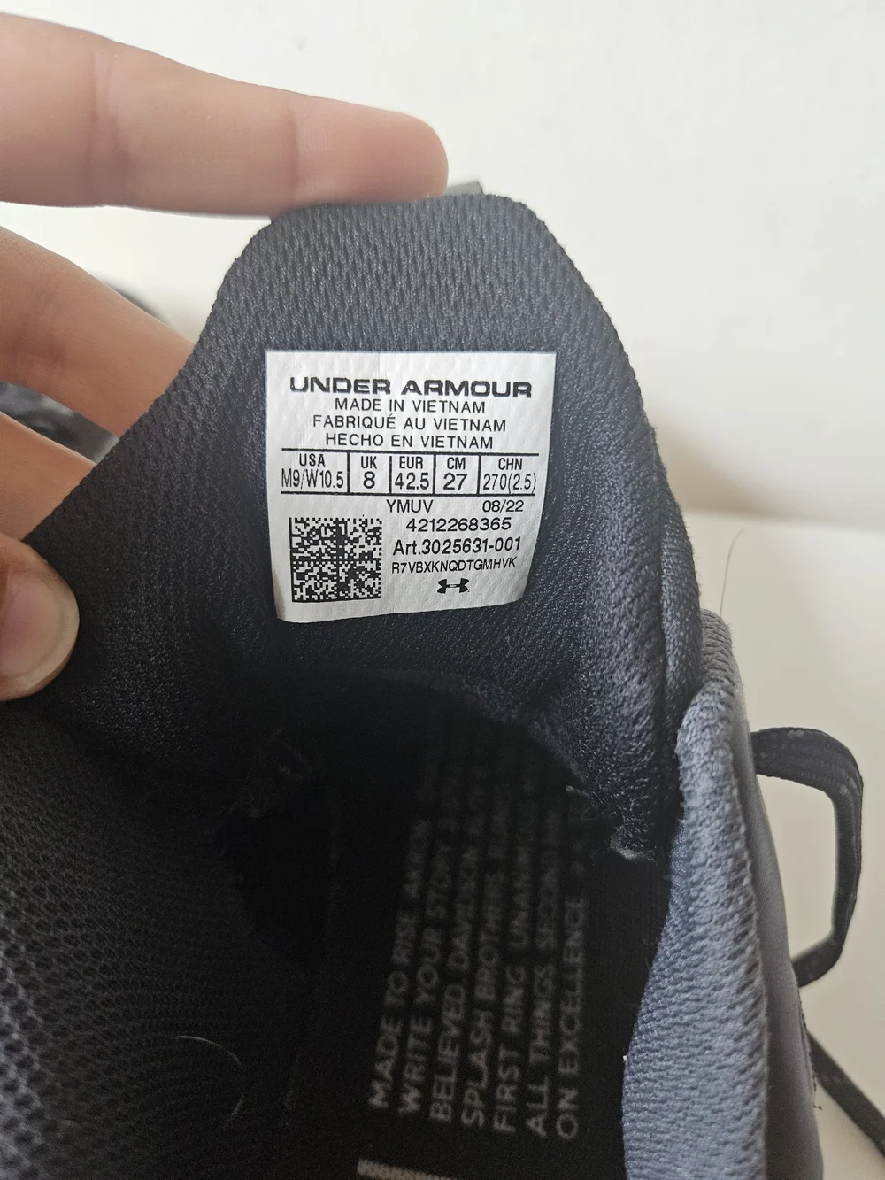Under Armour Kids Sneakers - Black/White